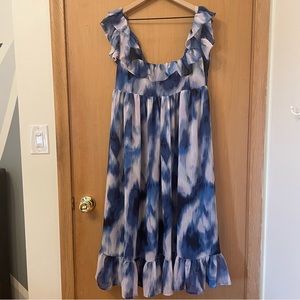 Banana Republic Factory Midi Dress | Size Medium Petite | Wedding Guest Dress